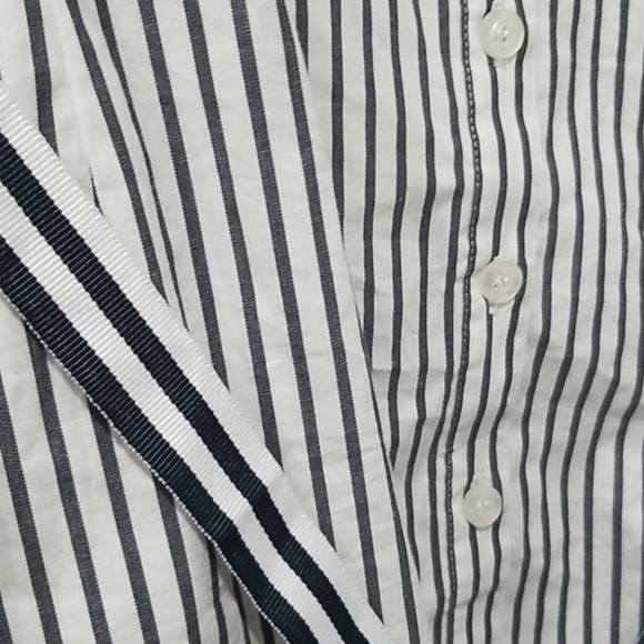 DG2 by Diane Gilman 3X Sleeveless Striped Blouse - Picture 4 of 5